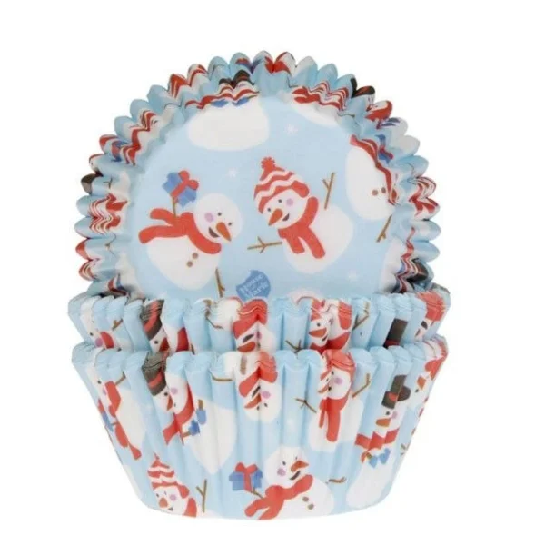 House Of Marie Caissette Cupcake Bonhomme De Neige X50 1