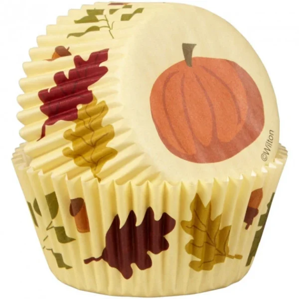 Caissette Cupcake Feuille Et Citrouille (x50) Wilton 1
