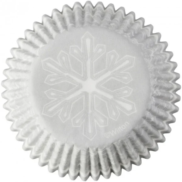 Caissette En Papier Argentée Flocon Ø5cm (x75) Wilton 4