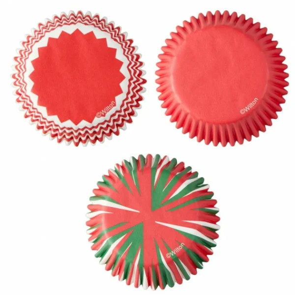 Caissette Cupcake Couleurs Noël Wilton (x75) 1