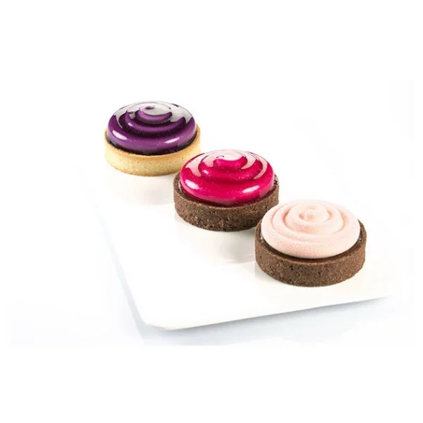 Mini Moule Silicone Tartelette Twist Silikomart 3D Design 6