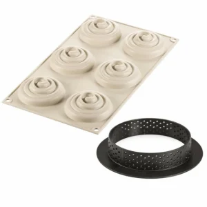 Mini Moule Silicone Tartelette Twist Silikomart 3D Design 22