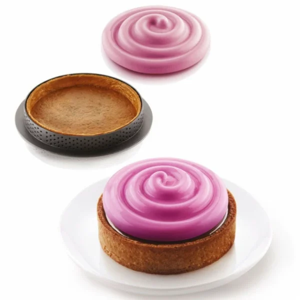 Mini Moule Silicone Tartelette Twist Silikomart 3D Design 1