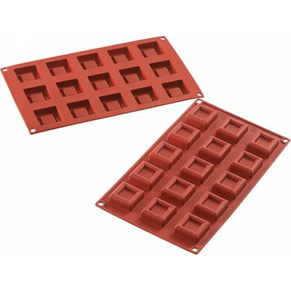 MALLARD FERRIERE Moule 15 Carrés Avec Bords En Silicone 1