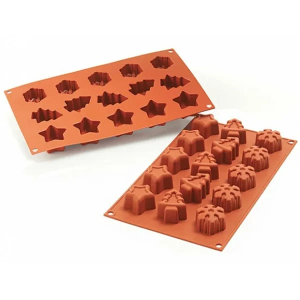 MALLARD FERRIERE Moule 15 Sujets Noël En Silicone 1