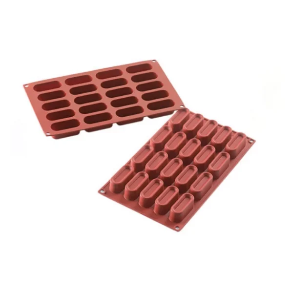 MALLARD FERRIERE Moule 20 Ovales Avec Bords En Silicone 1