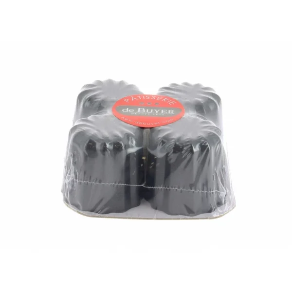 Moule à Cannelés Anti Adhésif Ø 5,5 Cm X H 5,5 Cm (x4) De Buyer 3