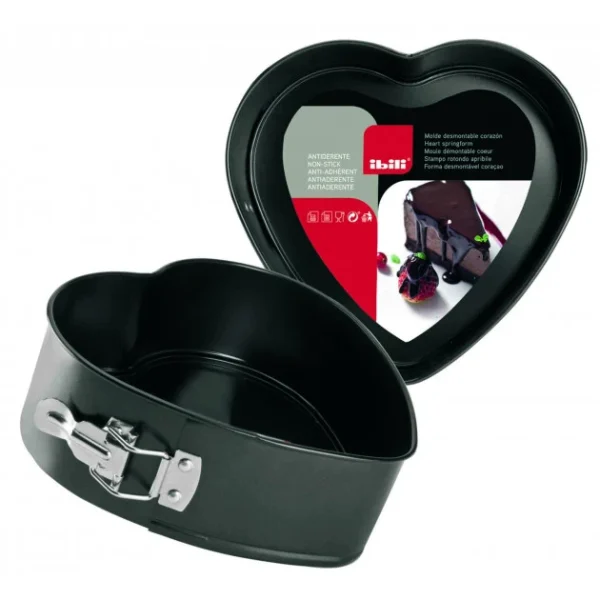Moule à Charnière Coeur 22 Cm X H 7,5 Cm Ibili 1