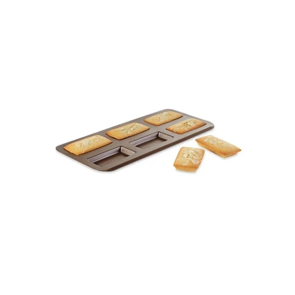 Moule à Financier 6 Empreintes 9,8 X 4,8 Cm Anti-adhérent Gobel 1