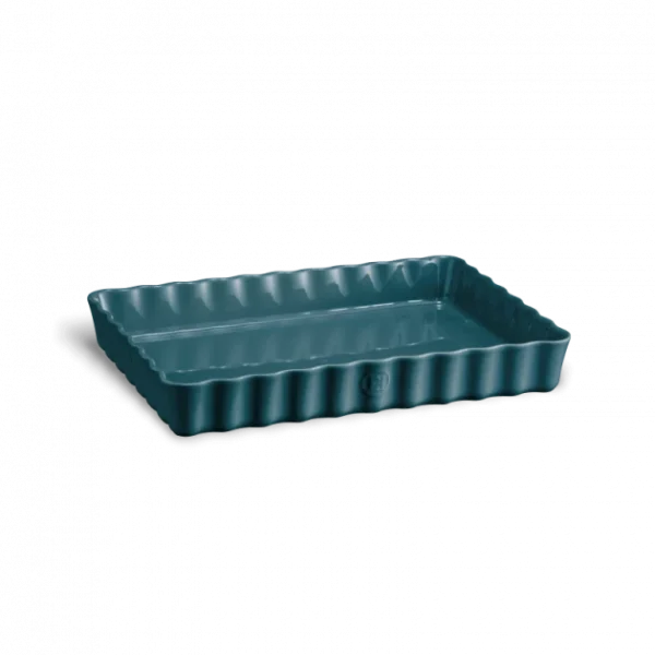 Moule à Tarte Rectangulaire En Céramique 33,5 X 24 Cm Feu Doux Emile Henry 1