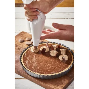 Moule Anti Adhésif Tarte Cannelée Fond Amovible Ø 28 Cm X H 3 Cm De Buyer 12