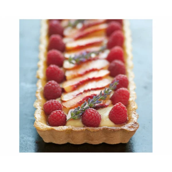 Moule Anti Adhésif Tarte Rectangle Fond Amovible 35,6 X 10,2 Cm X H 2,7 Cm De Buyer 3
