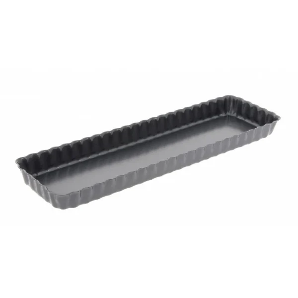 Moule Anti Adhésif Tarte Rectangle Fond Amovible 35,6 X 10,2 Cm X H 2,7 Cm De Buyer 4