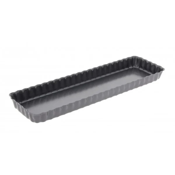Moule Anti Adhésif Tarte Rectangle Fond Amovible 35,6 X 10,2 Cm X H 2,7 Cm De Buyer 4