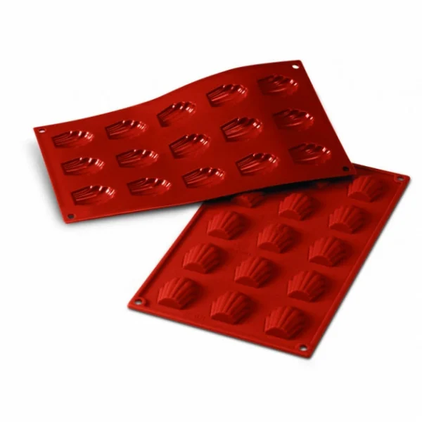 Moule Silicone 15 Madeleines 4,4 X 3,4 Cm Silikomart 1