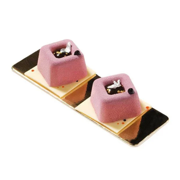 Moule Silicone Savarins Carrés 4,8 Cm X H 3 Cm (x15) Silikomart 3