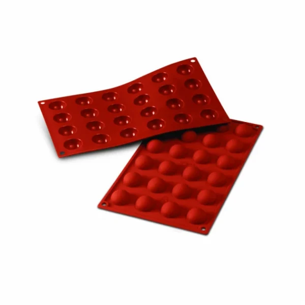 Moule Silicone 24 Demi-sphères 3 Cm X H 1,5 Cm Silikomart 1