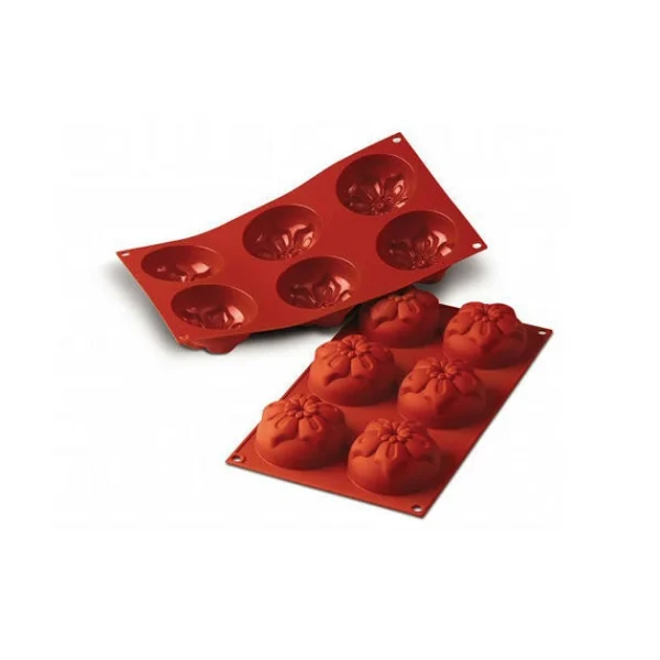 Moule Silicone Narcisses 7,6 Cm X H 4 Cm (x6) Silikomart 1