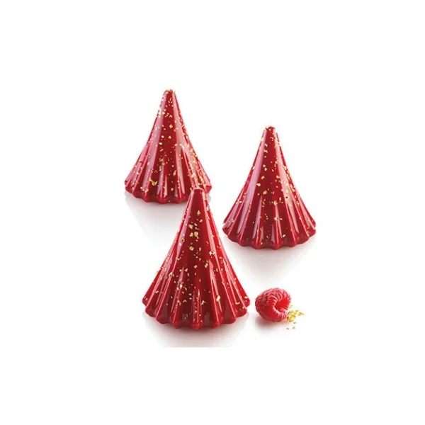 Moule Silicone 8 Sapins Astro Ø6,7 Cm X 7,9 Cm Silikomart Professional 1