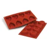 Moule Silicone Savarins Coeurs 6,2 X 6,2 Cm (x8) Silikomart 8