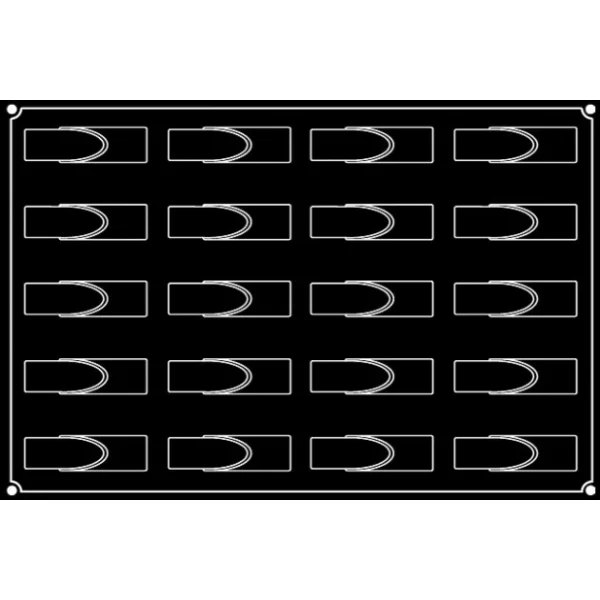 Moule Silicone Bande Ronde 12 X 3,3 Cm X H 3,2 Cm (x20) Pavoflex 3