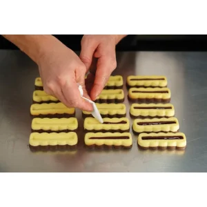 Moule Silicone Barre Ondulée Snack 9 X 3 Cm X H 1,9 Cm (x15) Pavoni 16