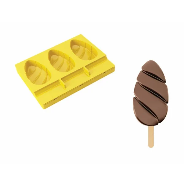 PAVONI Moule Silicone Malibu 5,2 Cm X H 9,5 Cm (x3) Pavogel 1