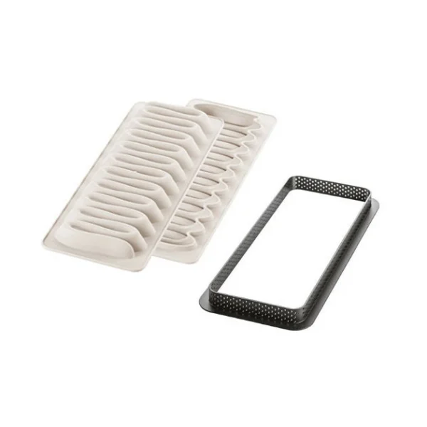 Moule Silicone Tarte Nouvelle Vague 26,5 X 10,5 Cm Silikomart 3D Design 3