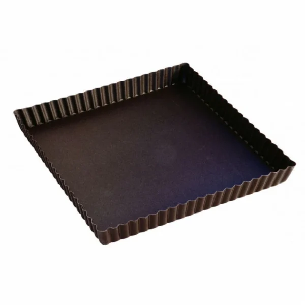 Gobel Tarte Carrée Bord Cannelé Fond Fixe 1