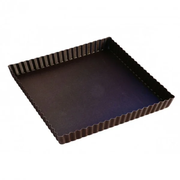 Gobel Tarte Carrée Bord Cannelé Fond Fixe 1
