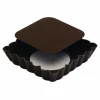 Gobel Tartelette Carrée Cannelée Fond Mobile 7